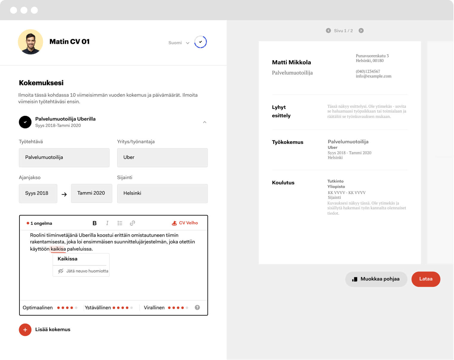 cv builder