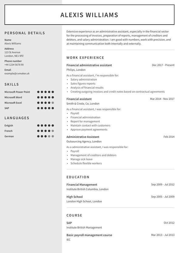 CV runsaalla työkokemuksella